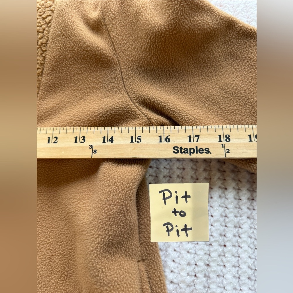 Dudley Stephens Brown Sherpa Fleece Pullover Size XS - Picture 9 of 10